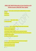 4N051 SSGT WAPS &lpar;Elaborations&rpar; Exam Questions with &NewLine;Verified Answers 2026&sol;2027 New Update 