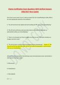 Chemo Certification Exam Questions With Verified Answers &NewLine;2026&sol;2027 New Update
