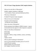 NSG 322 Exam 1 Drugs Questions With Complete Solutions