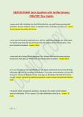 OB&sol;PEDS FISDAP Exam Questions with Verified Answers &NewLine;2026&sol;2027 New Update