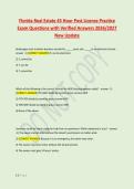 Florida Real Estate 45 Hour Post License Practice &NewLine;Exam Questions with Verified Answers 2026&sol;2027 &NewLine;New Update