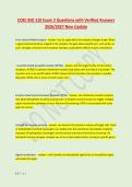 CCBC BIO 110 Exam 2 Questions with Verified Answers &NewLine;2026&sol;2027 New Update