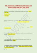 ARF Administrator Certification Exam Questions with &NewLine;Verified Answers 2026&sol;2027 New Update