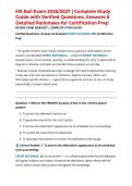 MS Bail Exam 2026&sol;2027 &vert; Complete Study Guide with Verified Questions&comma; Answers & Detailed Rationales for Certification Prep
