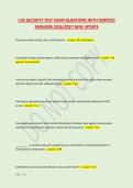 CJIS SECURITY TEST EXAM QUESTIONS WITH VERIFIED &NewLine;ANSWERS 2026&sol;2027 NEW UPDATE