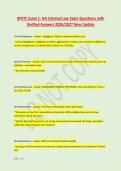 GPSTC Exam 1- GA Criminal Law Exam Questions with &NewLine;Verified Answers 2026&sol;2027 New Update