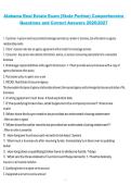 Package deal for Alabama Real Estate Exam Study Guide Questions and Verified Answers Graded A&plus; 2026&sol;2027 &vert; Alabama Real Estate Licensing Exam &vert; Complete Study and Review Material
