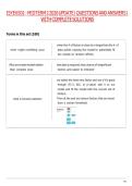ISYE 6501 - 2026 UPDATE QUESTIONS AND ANSWERS WITH COMPLETE SOLUTIONS&period;