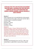 LOUISIANA POST TEST AND PRACTICE EXAM NEWEST 2027 TEST BANK &vert; OFFICIAL STUDY GUIDE 