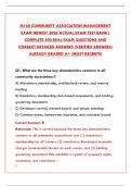 M100 COMMUNITY ASSOCIATION MANAGEMENT EXAM NEWEST 2026 ACTUAL EXAM TEST BANK &vert; PDF DOWNLOAD