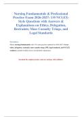 NCLEX Nursing Exam 2026-2027 135 Questions