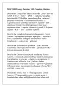 BIOC 3022 Exam 4 Questions With Complete Solutions
