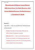 MASSACHUSETTS OIL BURNER LICENSE NEWEST 2026 ACTUAL EXAM TEST BANK QUESTIONS AND CORRECT DETAILED ANSWERS &vert; MA OIL TECHNICIAN CERTIFICATION PRACTICE