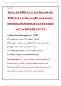 MASTER THE PHTLS PRETEST&colon; FULL PRACTICE EXAM & ANSWERS &vert; PREHOSPITAL TRAUMA LIFE SUPPORT REVIEW