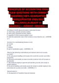 PRINCIPLES OF ACCOUNTING FINAL &NewLine;EXAM QUESTIONS WITH CORRECT &NewLine;ANSWERS&vert;&vert;100&percnt; GUARANTEED &NewLine;PASS&vert;&vert;UPDATED 2026&sol;2027 &NewLine;SYLLABUS&vert;&vert;ALREADY A&plus; &NewLine;GRADED&vert;&vert;<<NEWEST VERSION>>