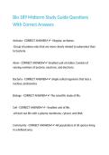 Bio 189 Midterm Study Guide Questions With Correct Answers 