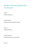 BIO 189 csn final exam questions with correct answers