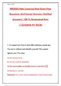 MCOLES STATE LICENSING REAL EXAM PREP QUESTIONS AND CORRECT ANSWERS