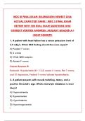 MDC III FINAL EXAM STUDY GUIDE & PRACTICE TEST &ndash; NURSING