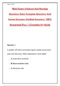 MDC3 EXAM 2 KAHOOT AND WOOCLAP QUESTIONS &vert; COMPLETE EXAM WITH CORRECT ANSWERS