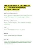 CBRS EXAM CERTIFICATION SCRIPT 2026 &NewLine;FULL QUESTIONS WITH DETAILED &NewLine;SOLUTIONS GRADED A&plus; 