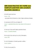 CBRS EXAM PRACTICE TEST PAPER 2026 &NewLine;COMPLETE QUESTIONS AND ACCURATE &NewLine;SOLUTIONS GRADED A&plus;