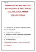 MEDICATION AIDE CERTIFICATION EXAM STUDY GUIDE &vert; PRACTICE TEST & PREP 2025