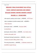 MEDSURG 2 FINAL EXAM NEWEST 2025 ACTUAL EXAM &ndash; COMPLETE STUDY GUIDE & PRACTICE TEST