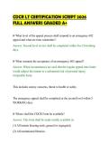 CDCR LT CERTIFICATION SCRIPT 2026 &NewLine;FULL ANSWERS GRADED A&plus;