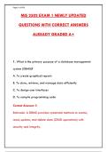 MIS 2502 EXAM 1 NEWLY UPDATED QUESTIONS WITH CORRECT ANSWERS &vert; GRADED A&plus; STUDY GUIDE