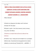 MMP101 FINAL EXAM 2025 &ndash; NEWEST ACTUAL EXAM &vert; LATEST 2025 VERIFIED QUESTIONS