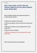 NU671 FINAL EXAM &vert; &lbrace;LATEST 2026&sol; 2027 &NewLine;UPDATE&rcub; COMPLETE ACTUAL AND AUTHENTIC &NewLine;EXAM &vert; BRAND NEW&excl;