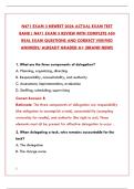 N471 EXAM 3 NEWEST 2026 ACTUAL EXAM TEST BANK &ndash; COMPLETE PRACTICE QUESTIONS & ANSWERS