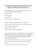 FNP PEDIATRIC EXAM PRACTICE QUESTIONS WITH CORRECT ANSWERS 2026&sol;2027 RATED A&plus;