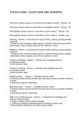 TIM 304 EXAM 1 QUESTIONS AND ANSWERS