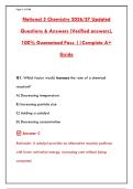 NATIONAL 5 CHEMISTRY 2026 &ndash; COMPLETE REVISION GUIDE & PAST PAPER QUESTIONS