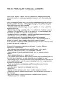 TIM 304 FINAL QUESTIONS AND ANSWERS