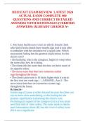 HESI Exit Exam Review Latest 2024 Complete 400 Questions and Correct Detailed Answers with Rationales Verified Nursing Exam Prep A&plus;