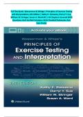 Full Test Bank&colon; Wasserman & Whipp's Principles of Exercise Testing and Interpretation&comma; 6th Edition &vert; Kathy E&period; Sietsema&comma; Darryl Y&period; Sue&comma; William W&period; Stringer&comma; Susan A&period; Ward &vert; Complete Chapter-by-Chapter Coverage &vert; Verified Questions & Correct Answers 