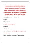 NBDHE 9TH EDITION EXAM & STUDY GUIDE 2025 &ndash; NEWEST TEST BANK &vert; DENTAL HYGIENE BOARD PREP