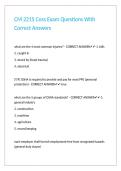 CM 2215 Coss Exam Questions With Correct Answers