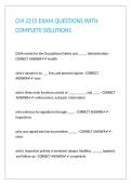 CM 2215 EXAM QUESTIONS WITH COMPLETE SOLUTIONS 