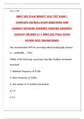 NBRC SDS EXAM NEWEST 2025 TEST BANK &vert; LATEST PRACTICE QUESTIONS & ANSWERS