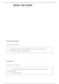 NURS 316 FINAL EXAM 