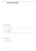 NURSING 316 EXAM -2 QUESTIONS AND CORRECT ANSWERS &vert; NEW UPDATE 2026&sol;2027