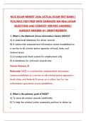 NCIC EXAM NEWEST 2026 ACTUAL EXAM TEST BANK &vert; 500&plus; REAL QUESTIONS & ANSWERS