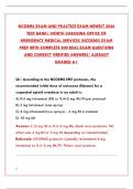 NCOEMS EXAM 2026 TEST BANK & PRACTICE EXAM &vert; NEWEST CERTIFICATION PREP