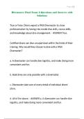 Divemaster Final Exam A Questions and Answers with Solutions&period;