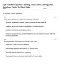 CQIB Mock Exam Questions &ndash; Banking&comma; Finance&comma; Ethics&comma; and Regulatory Compliance Practice Test Study Guide