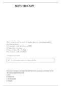 NURS 316 UNIT 4 QUESTIONS AND COMPLETE SOLUTIONS&vert;RATED A&plus;